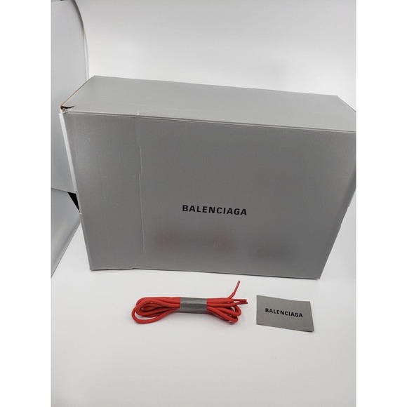 men's balenciaga Triple S logo sneakers RED ALL OVER PRINT $1190 US 12 EU 45 - Picture 4 of 7
